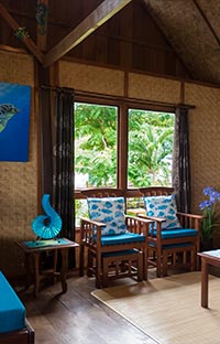 Inside the Beach Cottage lounge room